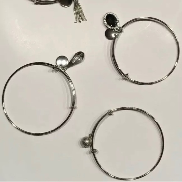 Christopher & Banks Silver Charm Bracelet Set - Picture 9 of 9